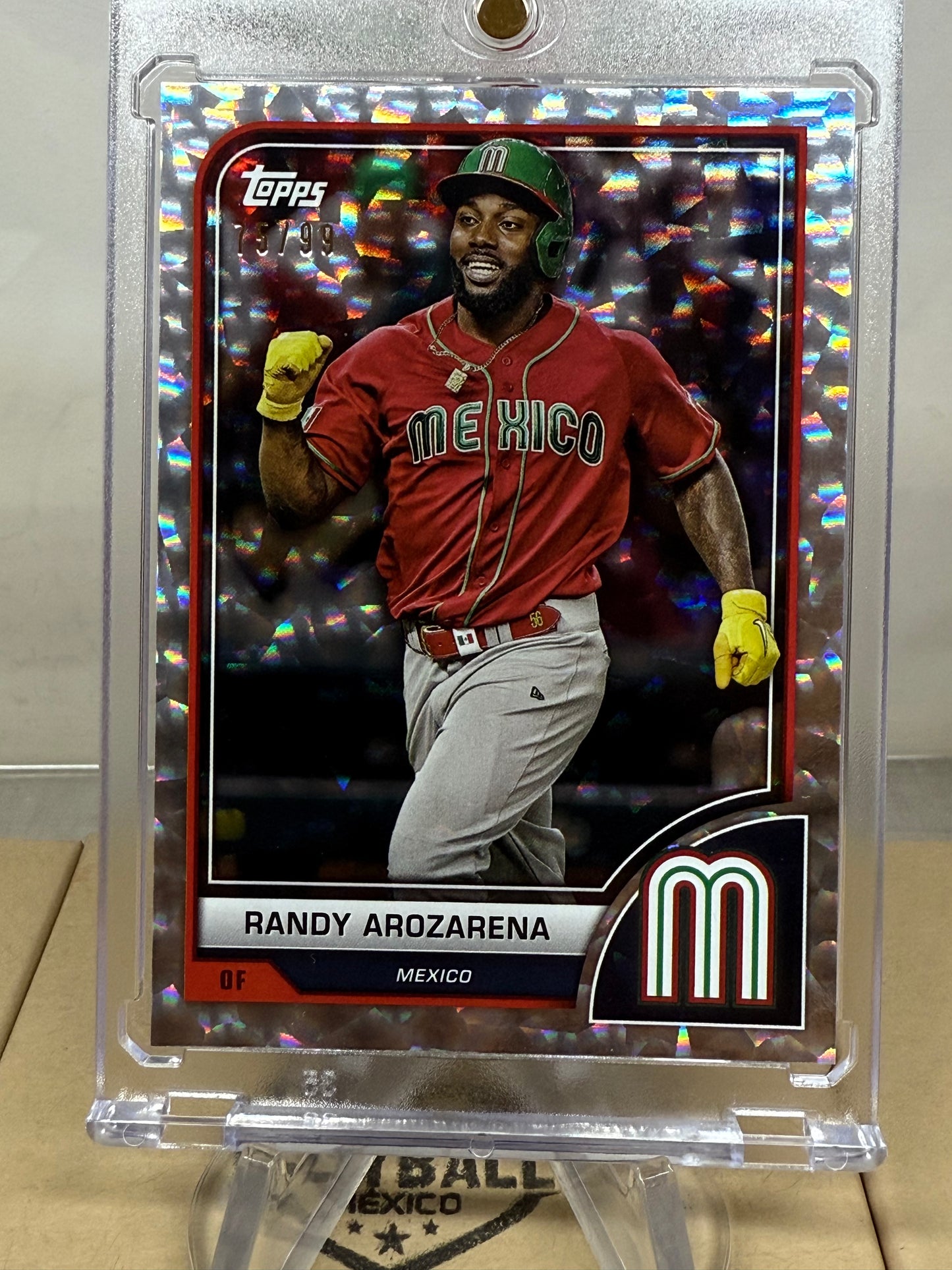Randy Arozarena. Tarjeta Del World Baseball Classic 2023 Limitada a 99.