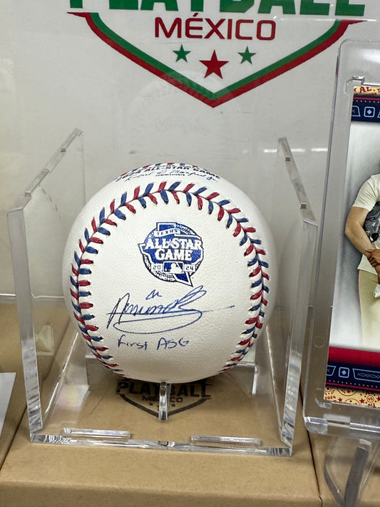 Andres Muñoz. Pelota Con Autógrafo Certificado JSA.(inscripción Especial de Primer Juego de Estrellas del Mexicano.)