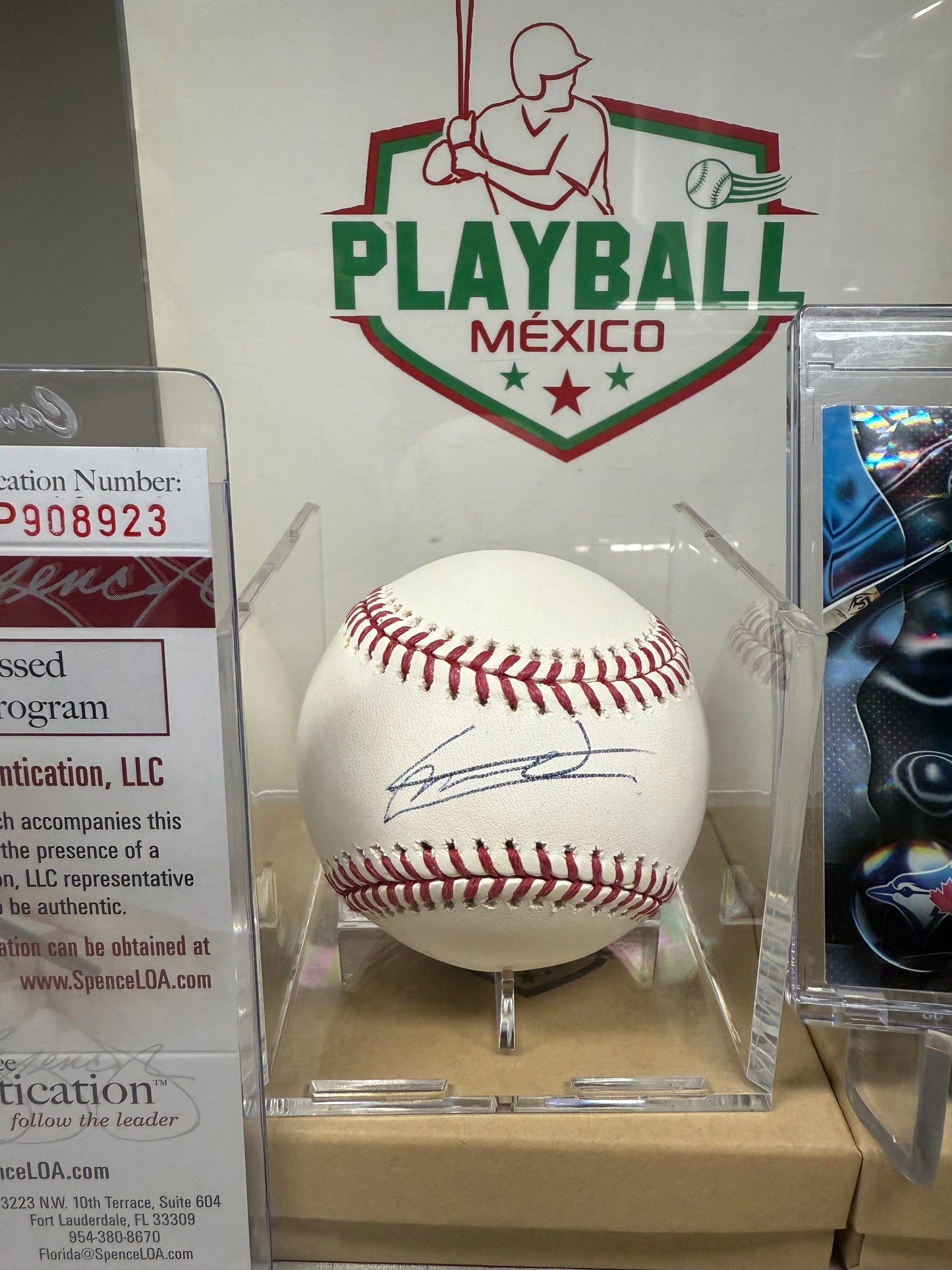 Vladimir Guerrero Jr. Pelota Autógrafo Certificado JSA.