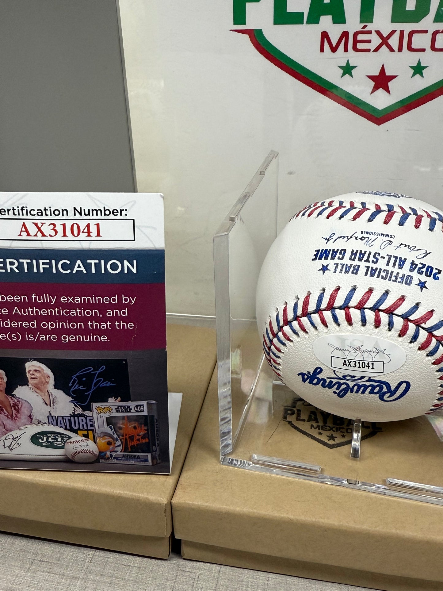 Andres Muñoz. Pelota Con Autógrafo Certificado JSA.(inscripción Especial de Primer Juego de Estrellas del Mexicano.)