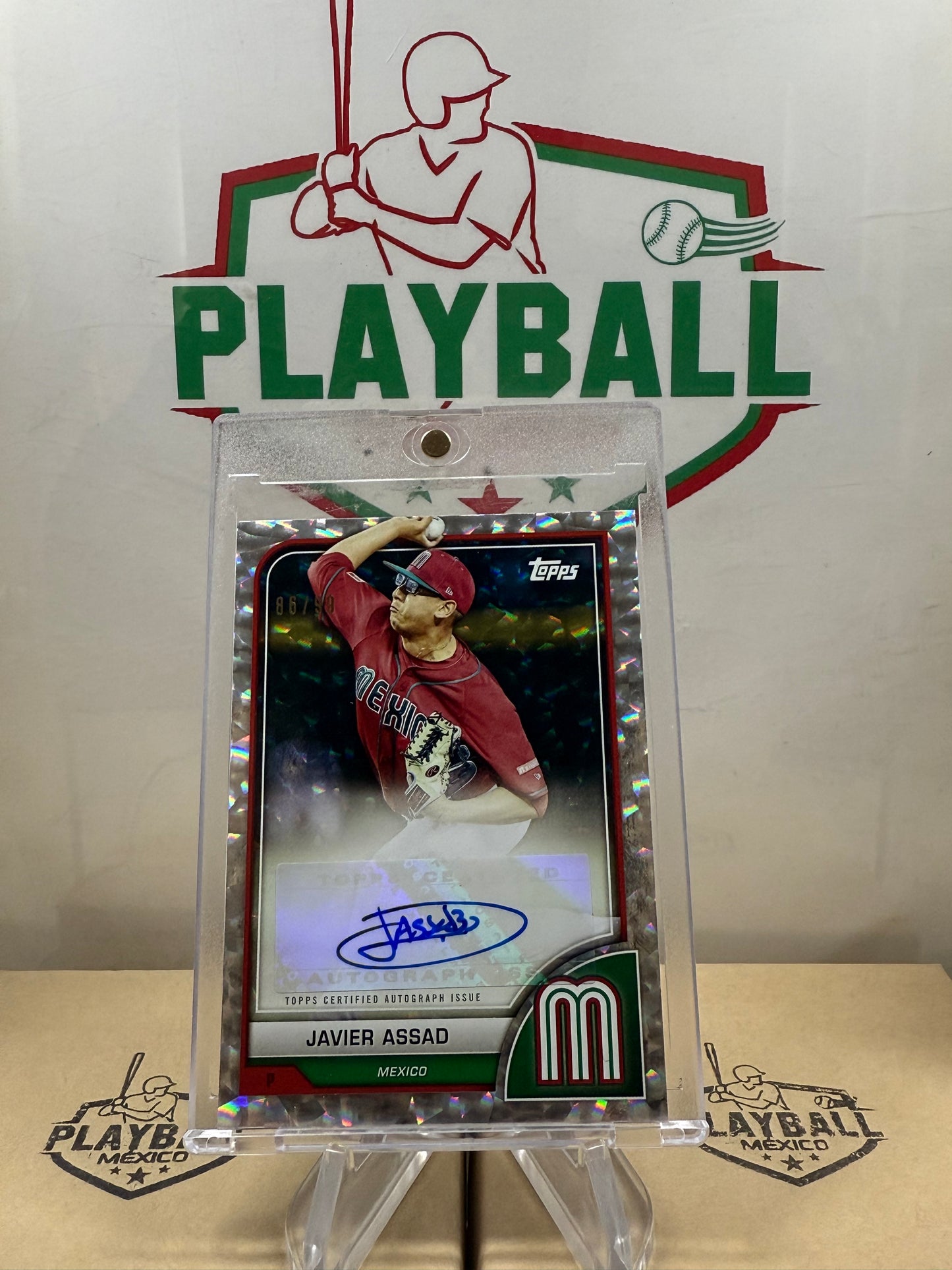 Javier Assad World Baseball Classic 2023. Autógrafo Certificado Topps. Limitada a 99.