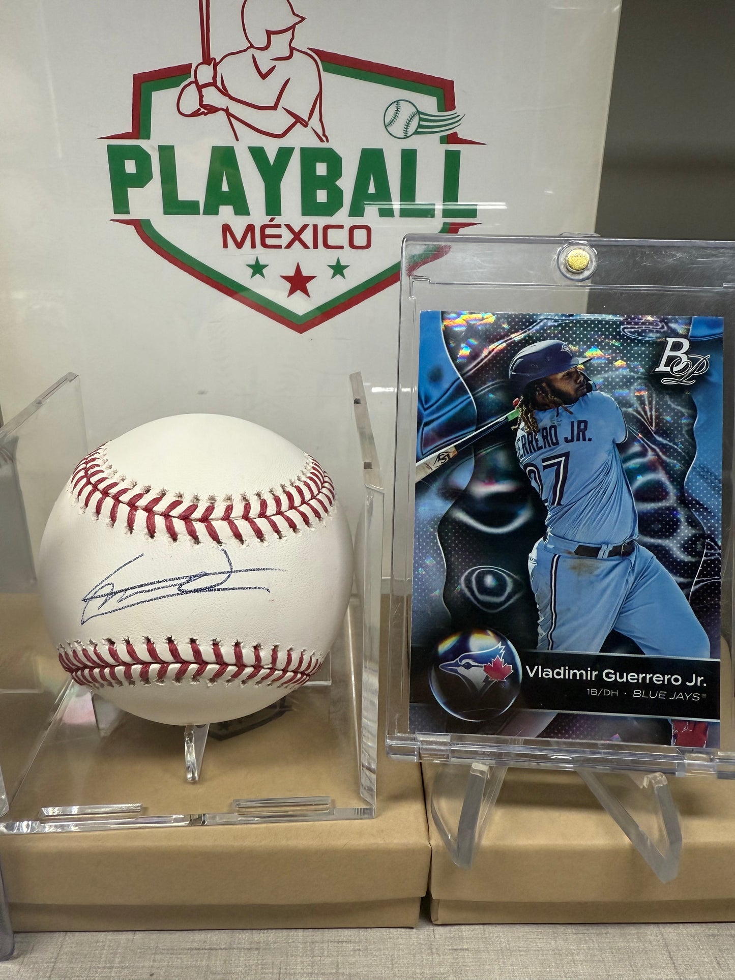 Vladimir Guerrero Jr. Pelota Autógrafo Certificado JSA.
