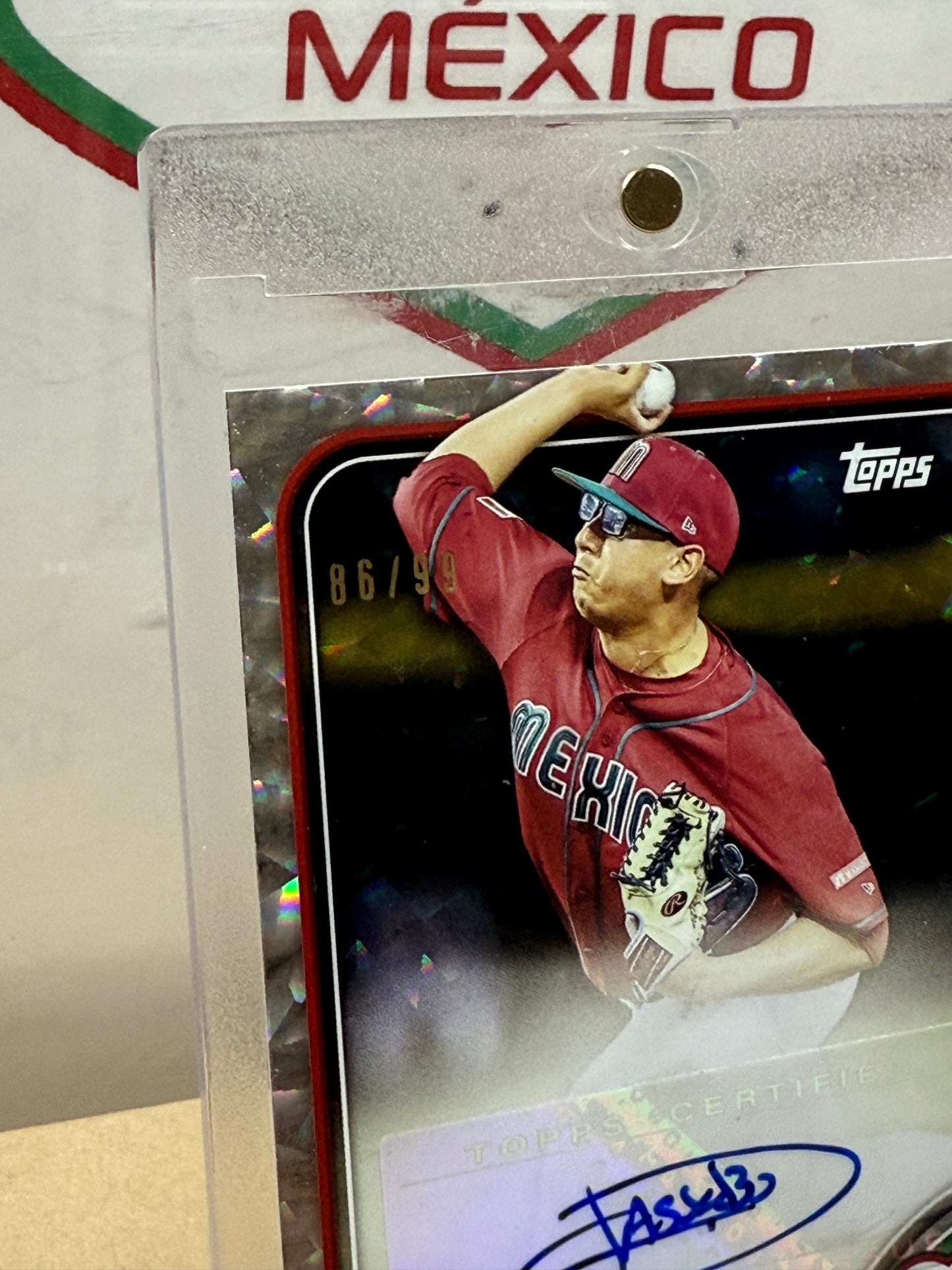 Javier Assad World Baseball Classic 2023. Autógrafo Certificado Topps. Limitada a 99.