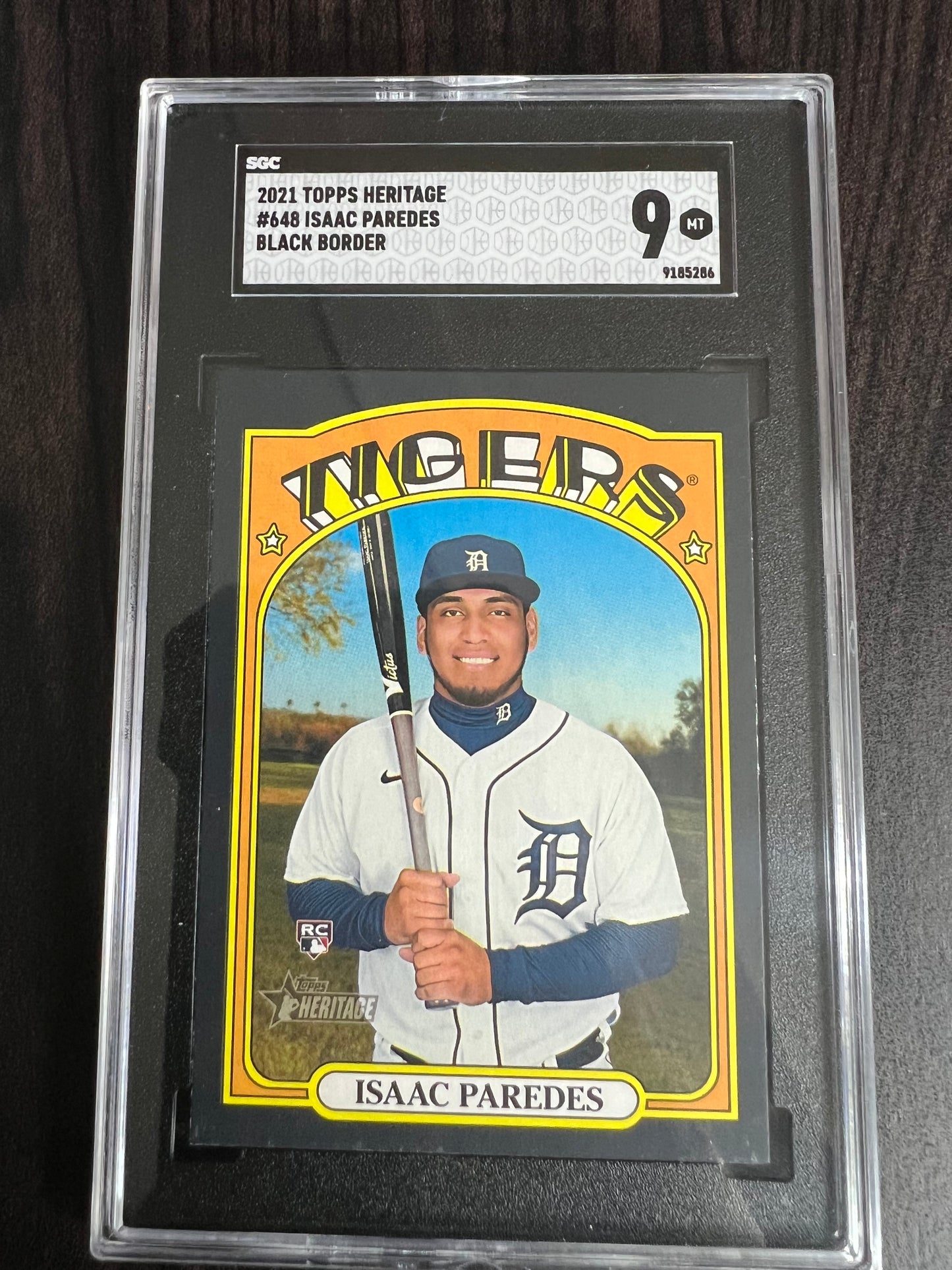 Isaac Paredes 2021 Topps Heritage Rookie Card