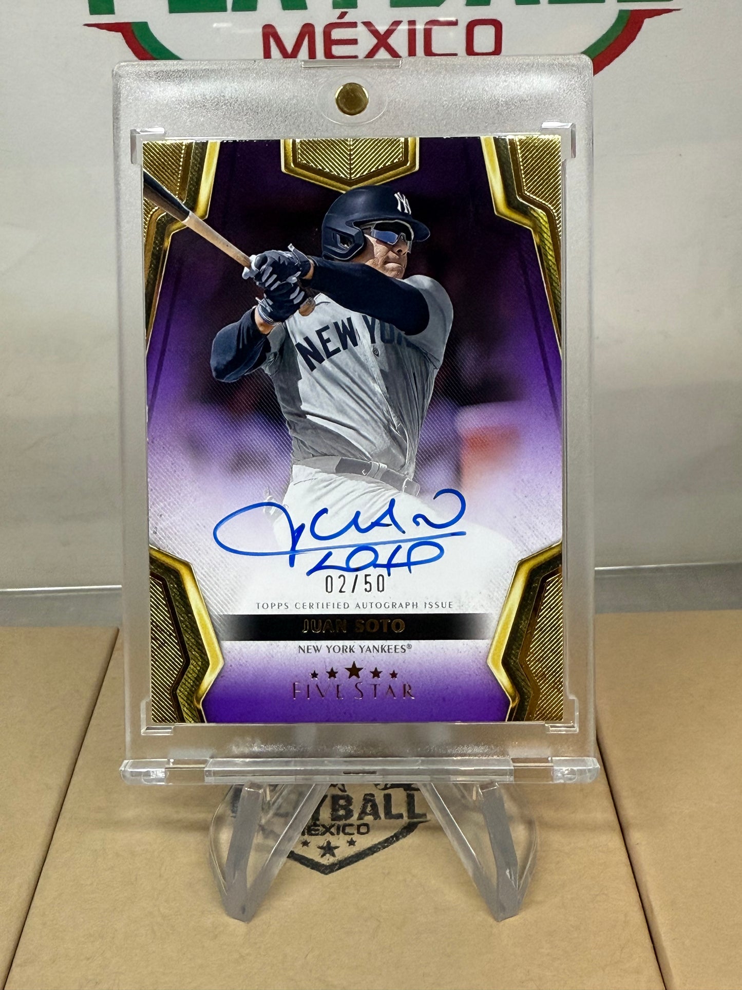 Juan Soto. Tarjeta Con Autógrafo Certificado Topps, Limitada a 50.
