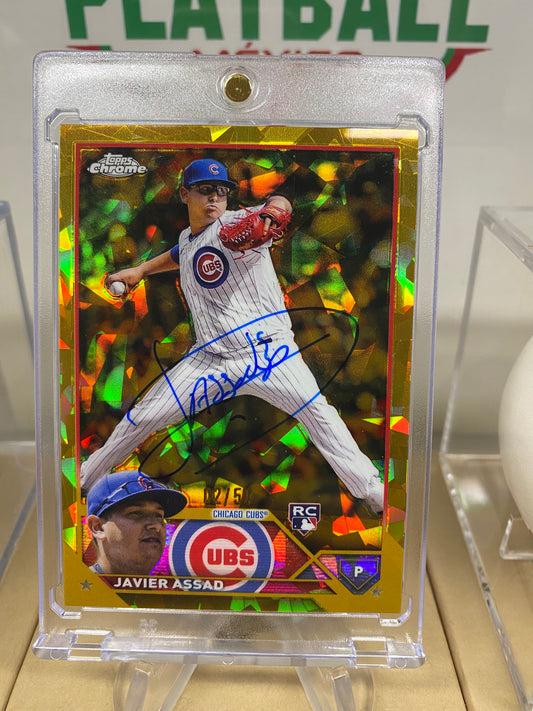Tarjeta Javier Assad Rookie Limitada a 50, Autógrafo En Persona,