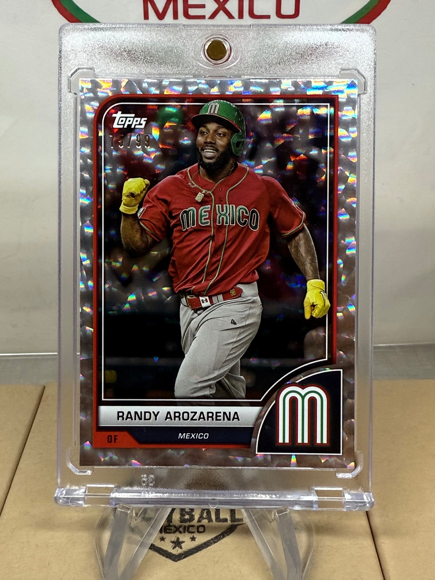 Randy Arozarena. Tarjeta Del World Baseball Classic 2023 Limitada a 99.