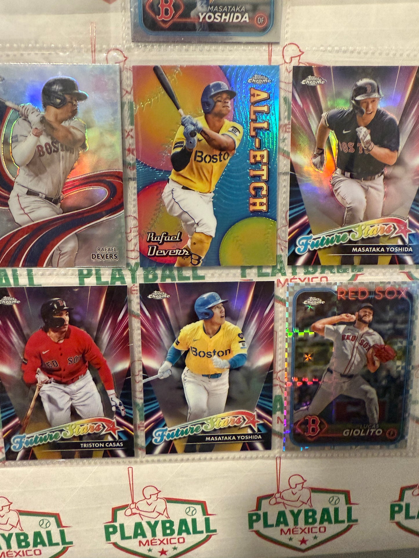 Lote 2024 Topps Chrome Red Sox