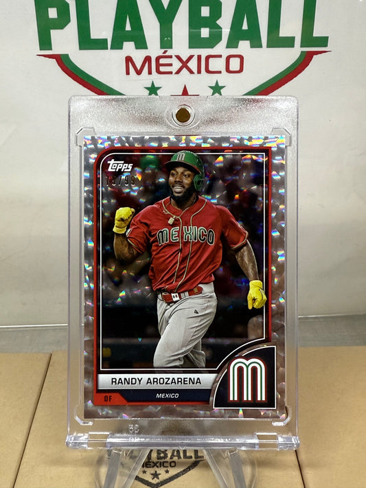 Randy Arozarena. Tarjeta Del World Baseball Classic 2023 Limitada a 99.