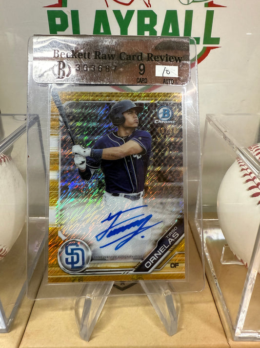 Tarjeta Bowman Tirso Ornelas autógrafo Certificado, Limitada a 50.