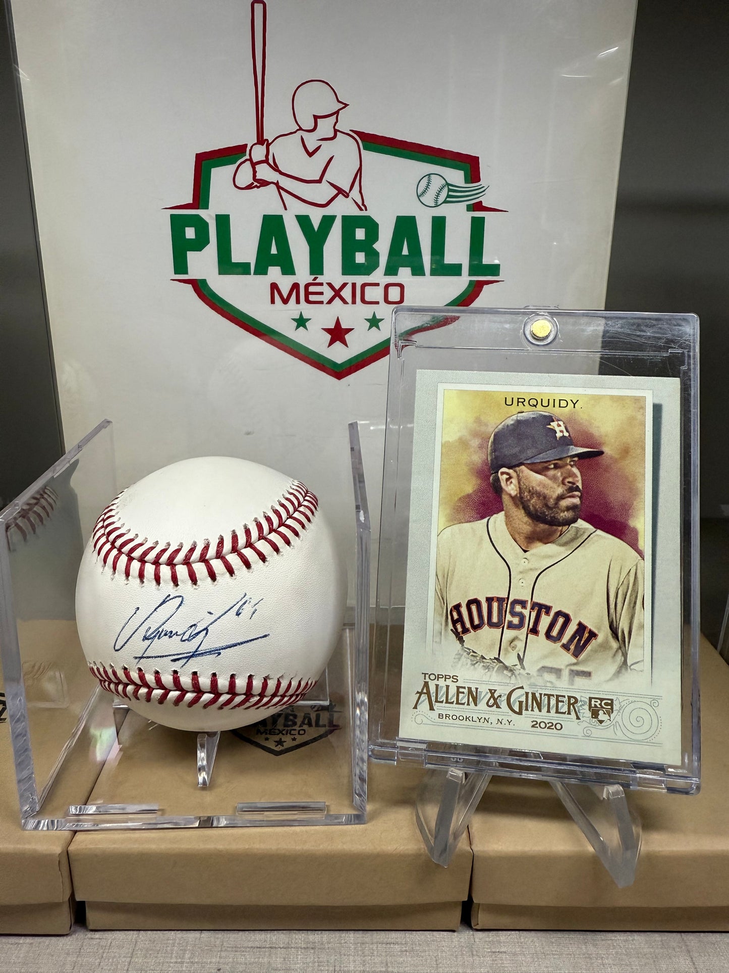 José Urquidy. Pelota Con Autógrafo Certificado Beckett.