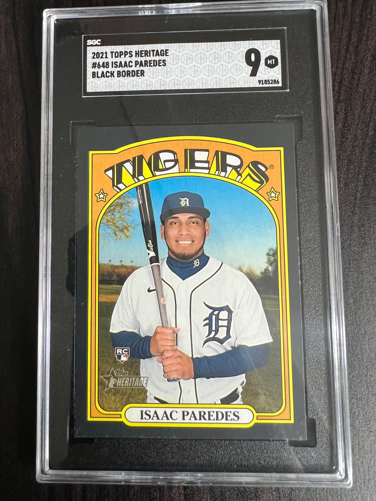 Isaac Paredes 2021 Topps Heritage Rookie Card