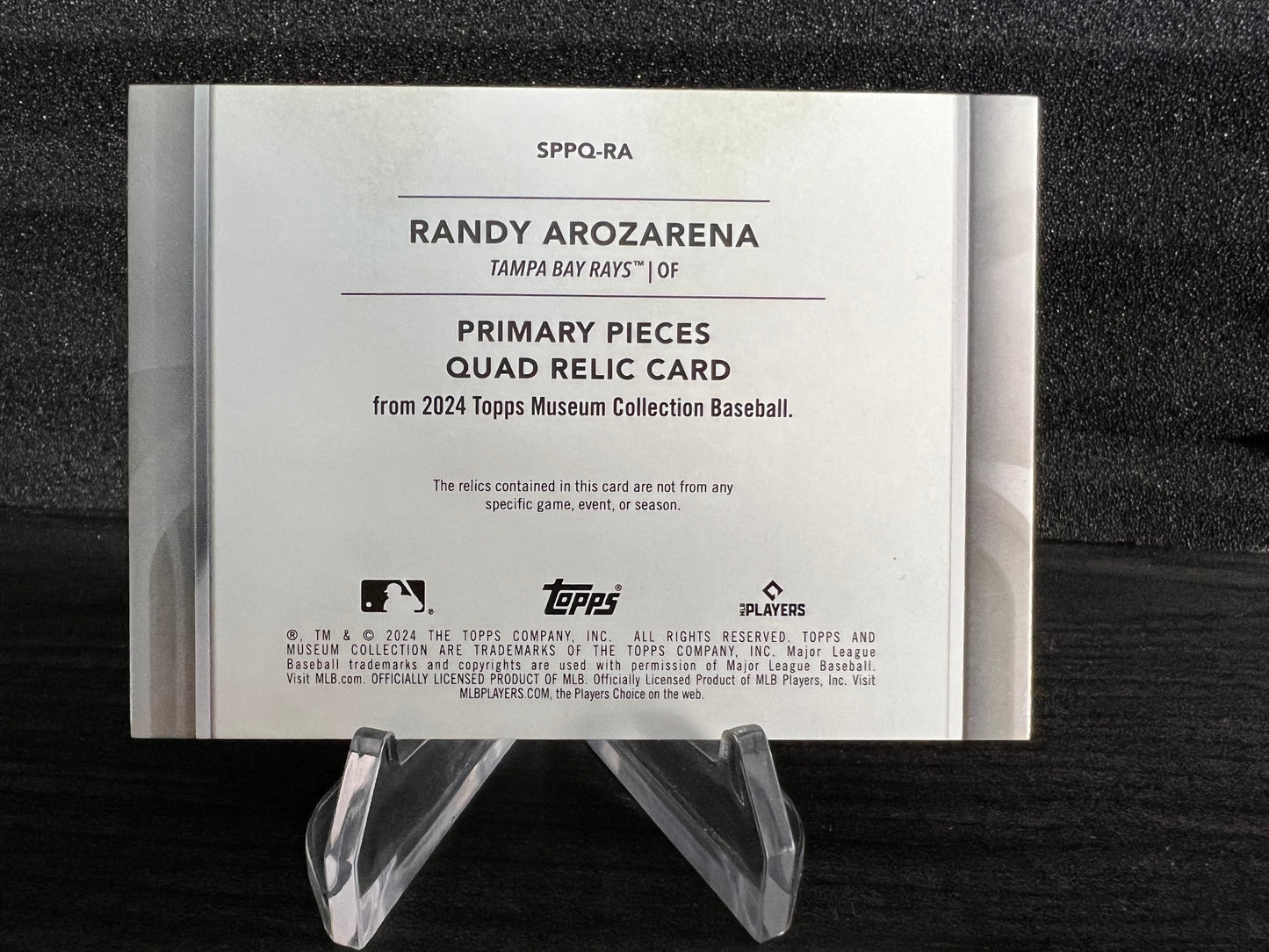 Randy Arozarena Relic /25