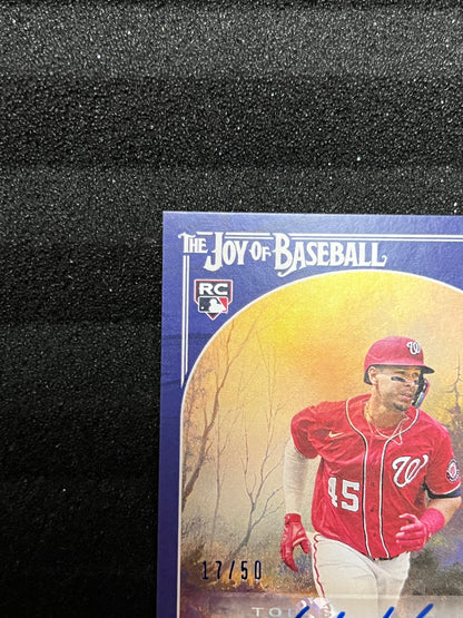 2023 Topps X Bob Ross Joy of Baseball JOEY MENESES Rookie AUTO /50
