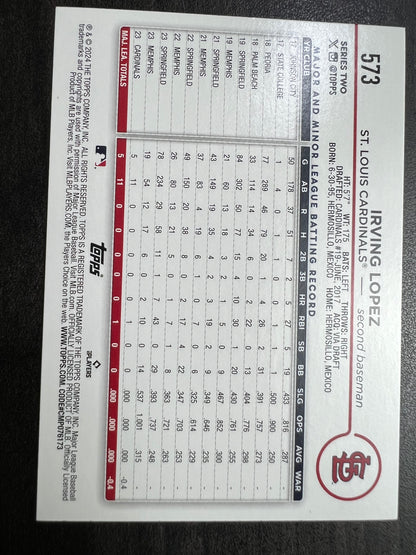 Irving Lopez Rookie Card