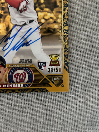 2023 Topps Gilded #CGA-JM Joey Meneses Blue RC Auto 38 /50
