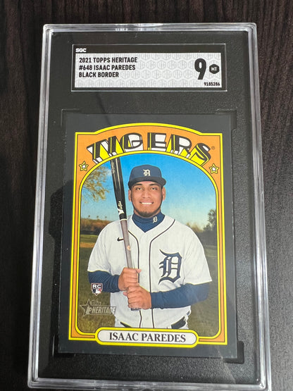 Isaac Paredes 2021 Topps Heritage Rookie Card
