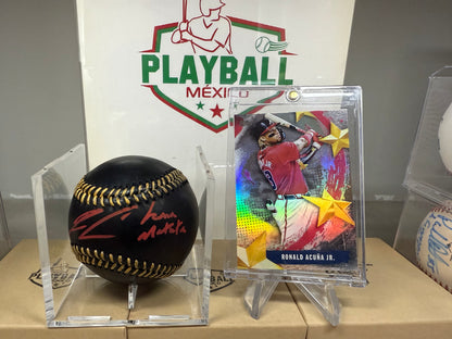 Ronald Acuna Jr, Pelota con Autógrafo Certificado.