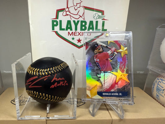 Ronald Acuna Jr, Pelota con Autógrafo Certificado.
