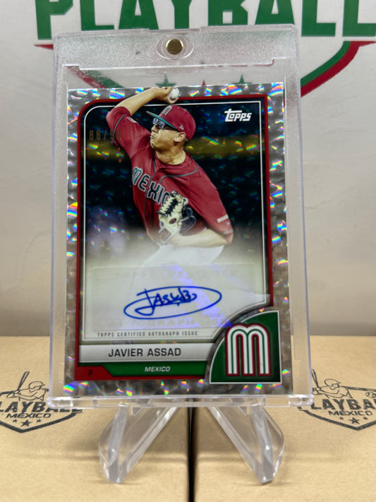 Javier Assad World Baseball Classic 2023. Autógrafo Certificado Topps. Limitada a 99.