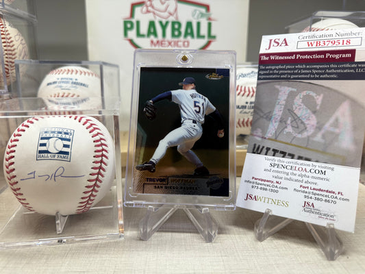 Pelota Trevor Hoffman Autógrafo Certificado JSA