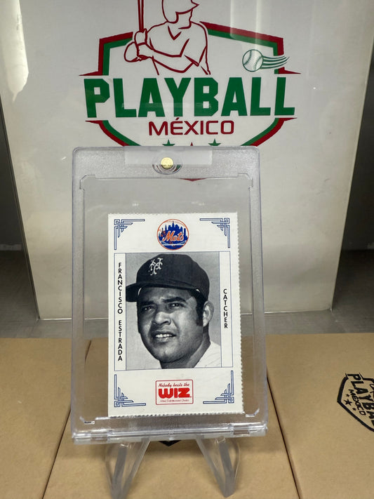 Francisco Paquin Estrada. Escasa Tarjeta del jugador por su paso por MLB.