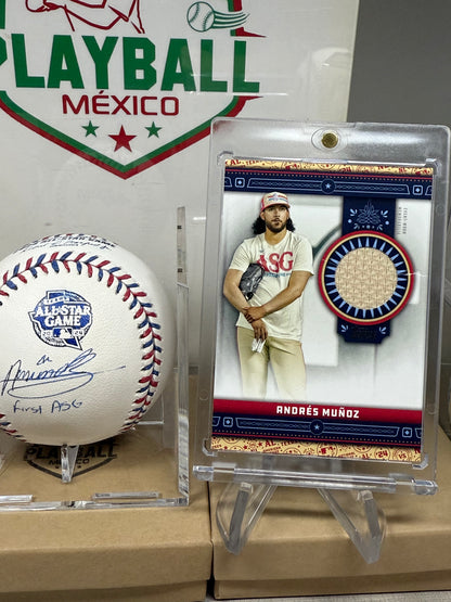 Andres Muñoz. Pelota Con Autógrafo Certificado JSA.(inscripción Especial de Primer Juego de Estrellas del Mexicano.)